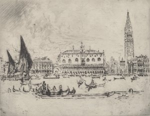 O Palácio Ducal, 1883. de Joseph Pennell