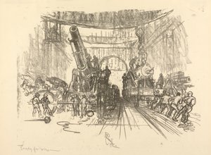 A Série de Guerra Inglesa: W. 453. Pronto para a Guerra de Joseph Pennell