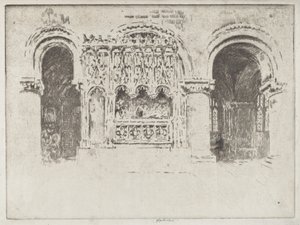 Túmulo do Fundador, Igreja de São Bartolomeu, o Grande de Joseph Pennell
