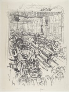 A loja de armas, 1916. de Joseph Pennell