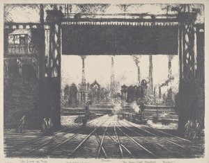 O portão de ferro, Charleroi de Joseph Pennell