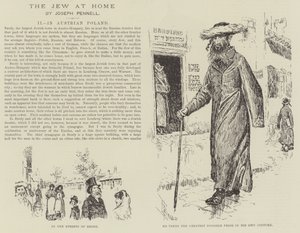 O judeu em casa, por Joseph Pennell de Joseph Pennell