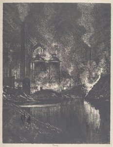 O Lago de Fogo, Charleroi de Joseph Pennell