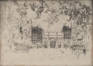 O Arco de Mármore, 1905. de Joseph Pennell