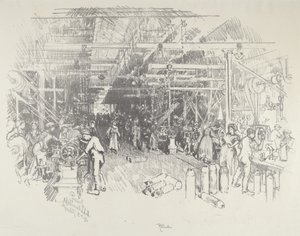 A fábrica de conchas, 1916. de Joseph Pennell