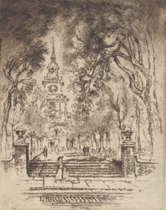 The Square, Independence Square, Filadélfia, 1920. de Joseph Pennell