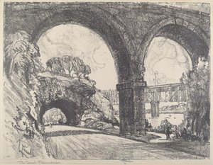 O túnel no parque de Joseph Pennell