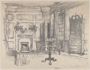 O Cenáculo, Stenton, 1912. de Joseph Pennell
