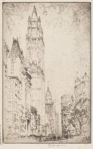 O Edifício Woolworth de Joseph Pennell
