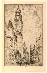 O Edifício Woolworth de Joseph Pennell