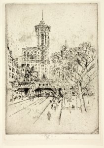 Times Building e 42nd Street de Joseph Pennell