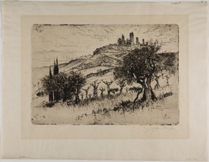 Torres de San Gimignano, Fora dos Muros de Joseph Pennell