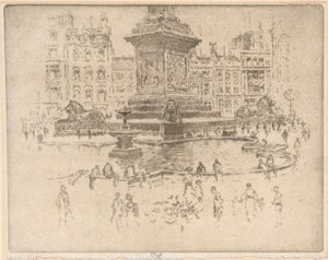 Praça Trafalgar de Joseph Pennell