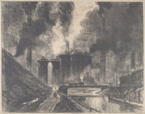 Castelos de Trabalho, Wolverhampton, 1912. de Joseph Pennell