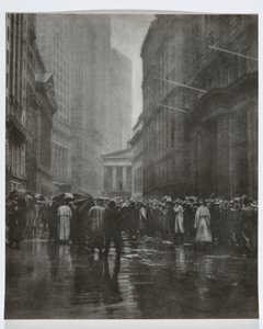 The Curb Market - Nova York, 1921 (impressão bromoil) de Joseph Petrocelli