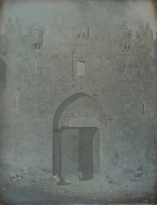 Porta de Damasco, Jerusalém, 1842-44. de Joseph Philibert Girault De Prangey