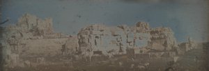 Corte Hexagonal, Templo de Júpiter, Baalbek, 1843. de Joseph Philibert Girault De Prangey