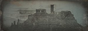 Abordagem ocidental da Acrópole, Atenas, 1842. de Joseph Philibert Girault De Prangey