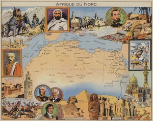 Norte de África (litografia a cores) de Joseph Porphyre Pinchon