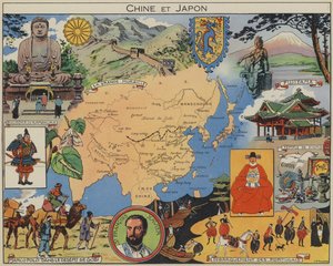 China e Japão (litografia a cores)
