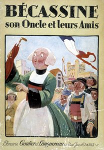Capa do livro "Becassine, son uncle et leurs amis", edições gautier Langereau (1926). de Joseph Porphyre Pinchon