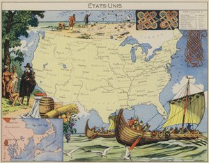 Estados Unidos (litografia a cores) de Joseph Porphyre Pinchon