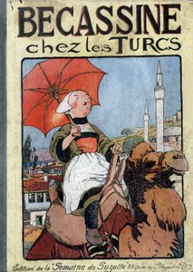 Capa de "Becassine Chez les Turcs". de Joseph Porphyre Pinchon