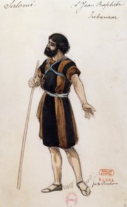 Giovanni Battista para Salomé, de Richard Strauss (1864-1949), apresentada na Ópera Garnier em Paris, a 3 de maio de Joseph Porphyre Pinchon