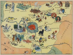 Ile-De-France (litografia a cores) de Joseph Porphyre Pinchon