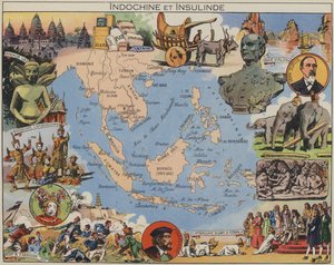 Indochina e Insulinde (litografia a cores)