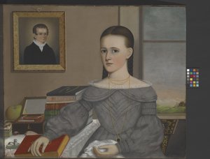 Retrato de Marie Jane Andrew, data desconhecida (óleo sobre tela) de Joseph R. Mason