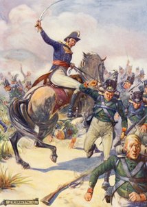 General Janssens na Batalha de Blaauwberg (litografia a cores)