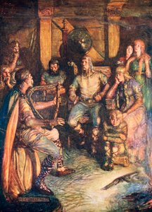 Menestrel cantando dos famosos mortos dos heróis de Joseph Ratcliffe Skelton