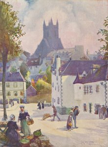 Primavera em Bretanha Quimperlé, 1911, 1913 de Joseph Ratcliffe Skelton