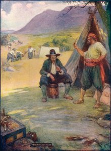 Onde está a grande cidade da Cidade do Cabo, montam suas tendas e cabanas, c1908, c1920. de Joseph Ratcliffe Skelton