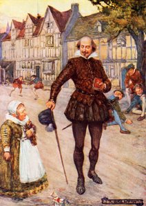 William Shakespeare em Stratford-upon-Avon de Joseph Ratcliffe Skelton