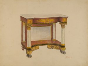Mesa de console, 1936. de Joseph Rothenberg