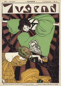 Ilustração da capa da revista Jugend de Joseph Rudolf Witzel