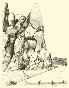 Caverna onde o Homem e a Mulher viveram primeiro (gravura)
