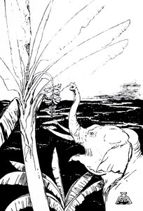 ilustração de um Elefante de Kipling (gravura) de Joseph Rudyard Kipling