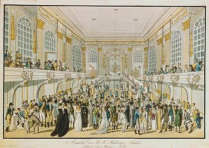 Vista do K. u. K. Redoutensaales durante um baile de máscaras de Joseph Schütz