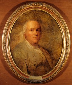 Francês:  Benjamin Franklin (1706-1790) de Joseph Siffred Duplessis