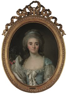 Retrato da Condessa de Provença (1753-1810) (óleo sobre tela) de Joseph Siffred Duplessis