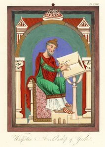 Wulstan II (ou Wulfstan), Arcebispo de York, 1859 (gravura)