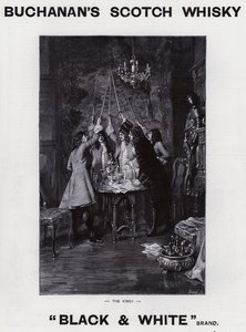 Anúncio de Whisky escocês Buchanan (litho)
