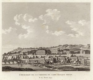 O Marquês de Lafayette fugindo do acampamento em Sedan de Joseph Swebach Desfontaines