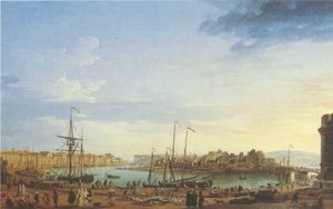 Francês: Vue du Port de Dieppe l Dieppe Harbor