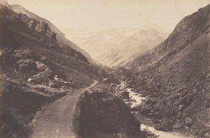 O caos no caminho para Gavarnie, Saint-Sauveur, 1853. de Joseph Vigier