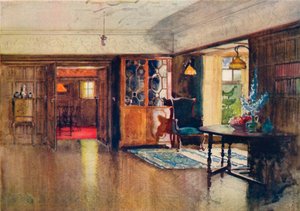The Orchard, Harrow: sala de jantar, c1880-1903, 1903