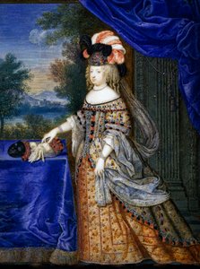 Maria Teresa de Espanha (tempera sobre papel)